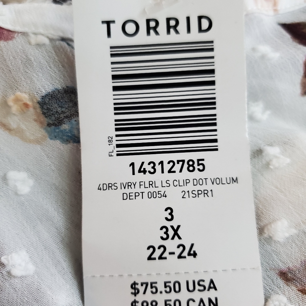 NWT TORRID Size 3 dress - Picture 3 of 3